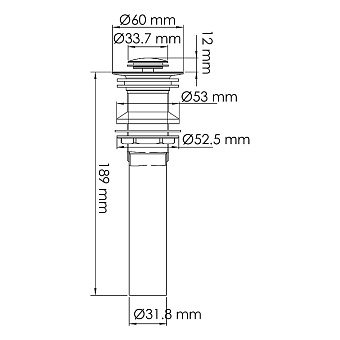 Донный клапан WASSERKRAFT A252