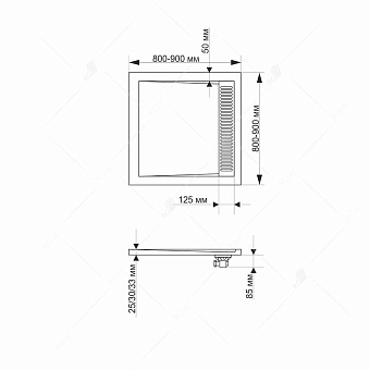 Душевой поддон RGW STM 14202088-01 STM-W 80х80см