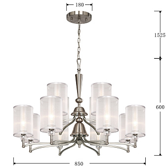 Люстра подвесная Favourite Laguna 2698-12P 480Вт 12 лампочек E14