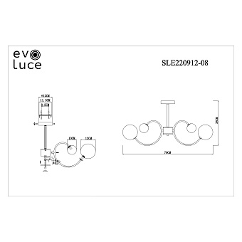 Светильник потолочный Evoluce FORMAE SLE220912-08 40Вт G9