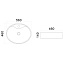 Раковина накладная AM-PM Universal C8FC1X056GWOV 56х46см