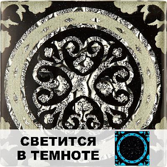 Вставка Роскошная мозаика ВВ-LB 30 Платиновый/Серый/Чёрный 8х8см 0,288кв.м.