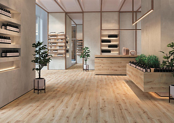Неполированный керамогранит Atlas Concord Италия Exence AO47 Vanilla 120х20см 1,44кв.м.