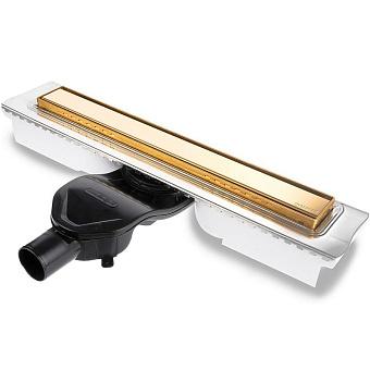 Щелевой душевой трап BERGES B1 Keramik 092117 69,5х31,2см горизонтальный сток