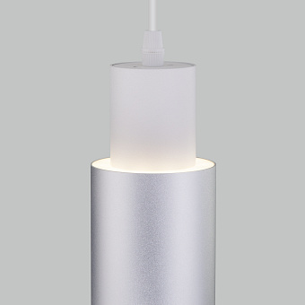 Светильник подвесной Eurosvet Bento 50204/1 LED белый/матовое серебро 13Вт LED