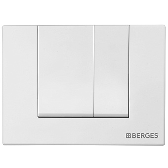 Кнопка для инсталляции BERGES NOVUM S1 белая