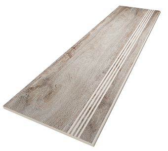 Плитка для ступеней ESTIMA Brigantina Steptrade/BG03_NR/30x120x10 серый 120х30см 0,36кв.м. матовая