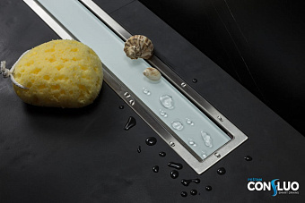 Душевой лоток Pestan 13000281 45х5,55см горизонтальный сток с решёткой и опорами