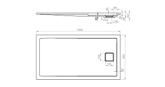 Душевой поддон SALINI CAPRI 120221MRF 150х80см