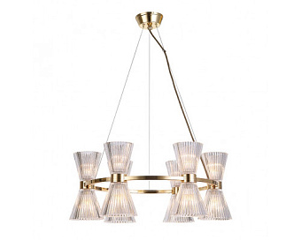 Люстра подвесная Newport 3610 3616/S gold 360Вт 6 лампочек E14