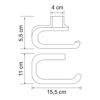 Держатель туалетной бумаги WASSERKRAFT Kammel K-8300 K-8396 хром