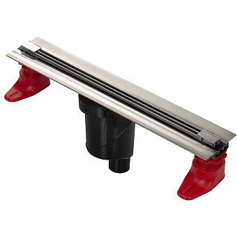 Щелевой душевой трап BERGES SUPER Slim 91077 43х12,5см вертикальный сток