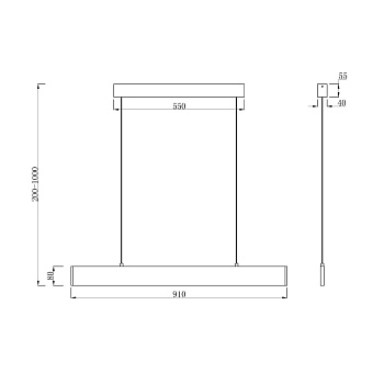 Светильник подвесной Maytoni Step P010PL-L23W4K 23Вт LED