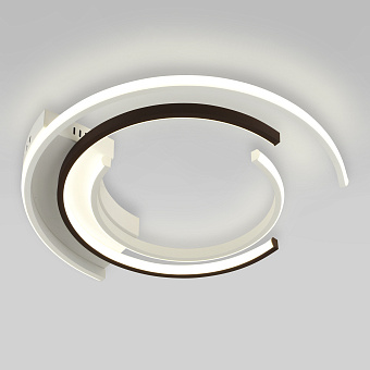 Светильник потолочный Eurosvet Gross 90248/3 белый/ черный 75Вт LED