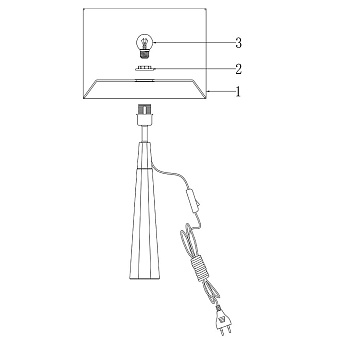 Настольная лампа Maytoni Bianco Z030TL-01BS2 60Вт E27