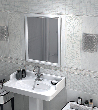 Настенная плитка KERAMA MARAZZI 12103R белый обрезной 75х25см 1,125кв.м. матовая