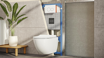 Комплект для установки подвесного унитаза VITRA Rapid 700-1873 с панелью смыва