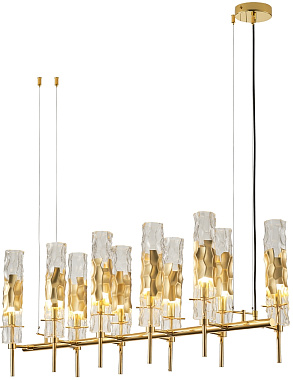 Люстра подвесная CRYSTAL LUX PRIMAVERA PRIMAVERA SP10 GOLD 600Вт 10 лампочек E14