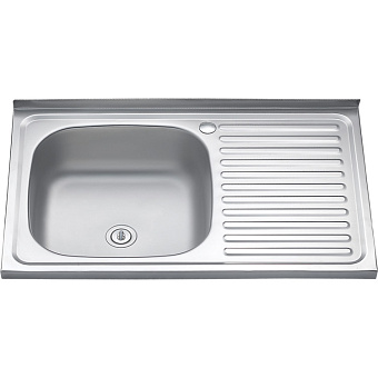 Мойка кухонная MELANA 8050 076 ta L (*20) 80х50см хром