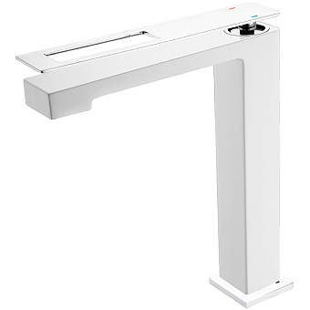 Смеситель для раковины Boheme Q 142-WCR белый/хром