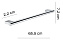 Полотенцедержатель Gedy Canarie A221/60(13) хром 65,5см