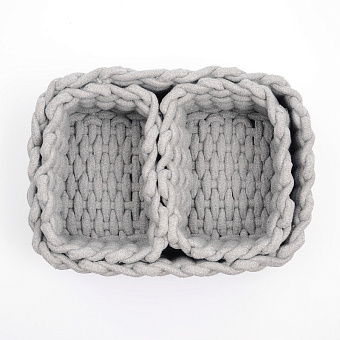 Корзина для белья WASSERKRAFT Mindel WB-850 Set серый 11,7л