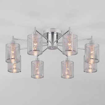 Люстра потолочная Eurosvet Tela 70109/8 хром 60Вт 8 лампочек E14