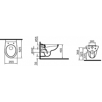 Инсталляция с унитазом VITRA Normus 9773B003-7200