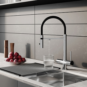 Смеситель для кухни IDDIS Ace ACESBFFi05 поворотный излив хром