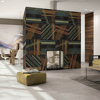 Матовый керамогранит ABK Wide and Style PF60007256 D+ Pop Marble Black 320х160см 5,12кв.м.