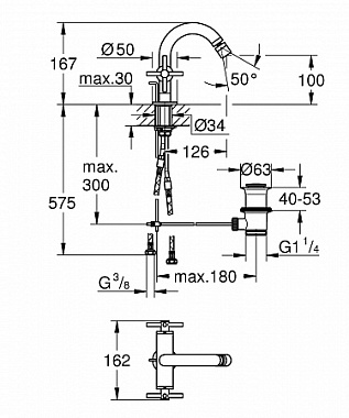 Смеситель для биде GROHE Atrio New 24027003 хром