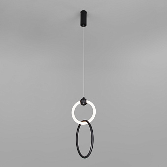 Светильник подвесной Eurosvet Rim 90166/2 черный 10Вт LED