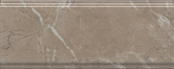 Бордюр KERAMA MARAZZI Серенада BDA027R бежевый тёмный глянцевый обрезной 30х12см 0,324кв.м.