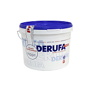Краска универсальная фасадная DERUFA Profi Белый основа A 9л