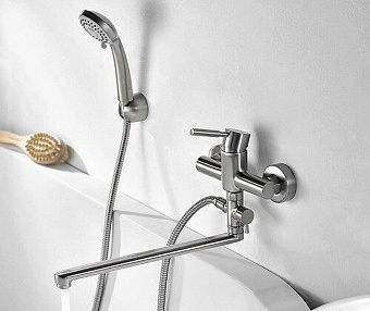 Смеситель для ванны WASSERKRAFT Wern 4202L никель