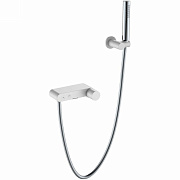 Смеситель для ванны Boheme Stick 123-WCR белый/хром