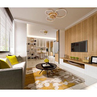 Люстра потолочная De Markt Оскар 510011404 184Вт 1 лампочек LED