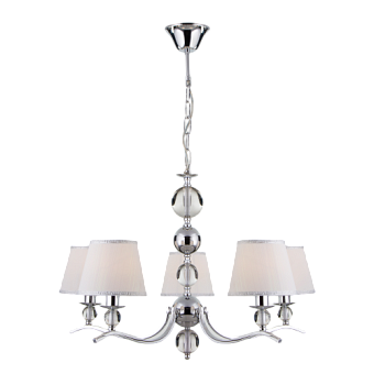 Люстра подвесная Eurosvet Sortino 60097/5 хром 40Вт 5 лампочек E14