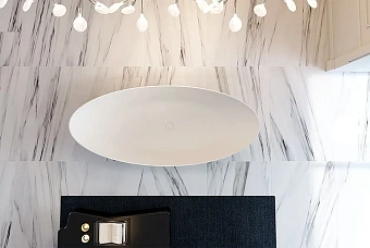 Ванна акриловая Abber AB9333Gold 180х80см отдельностоящая