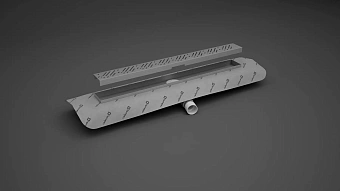 Душевой лоток RADAWAY 5L095A/5R095B 30х117,2см горизонтальный сток с решёткой под плитку