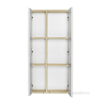 Пенал подвесной Акватон Мишель 1A243903MIX40 23х43х86,4см белый/дуб эндгрейн