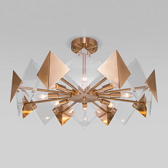 Светильник потолочный Eurosvet ORIGAMI 60121/8 латунь Smart 60Вт E14