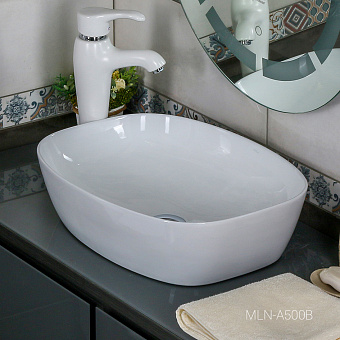 Раковина накладная MELANA A500B-805 51х39см