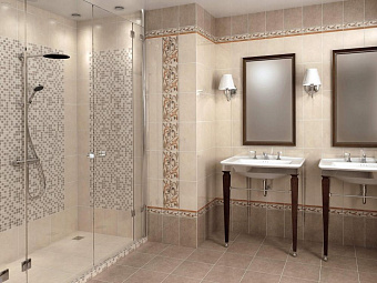 Бордюр KERAMA MARAZZI Вилла Флоридиана HGD\A02\8245 коричневый 20х3,1см 0,186кв.м.