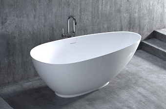 Ванна каменная SALINI PAOLA 101612GRH S-Sense глянцевая 172х82см отдельностоящая