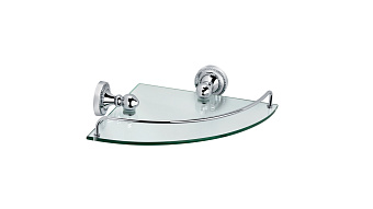 Полка в ванную угловая FIXSEN STYLE FX-41103A 1-ярусная 27,5х27,5см хром