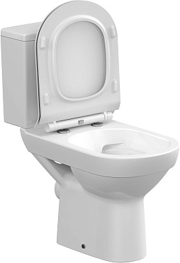 Унитаз напольный CERSANIT CITY KO-CIT011-3/5-COn-S-DL безободковый с микролифтом