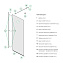 Душевая перегородка Walk In, матовый белый, 100x195, Slide, IDDIS, SLI8WS0i23