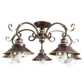 Люстра потолочная Arte Lamp GRAZIOSO A4577PL-5CK 60Вт 5 лампочек E27