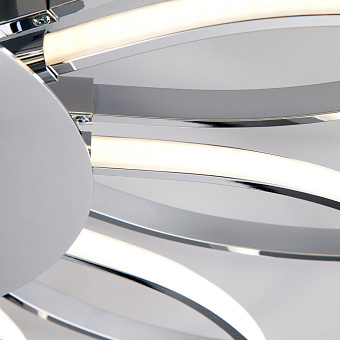 Люстра потолочная Eurosvet Jenssen 90105/13 хром 168Вт 13 лампочек LED